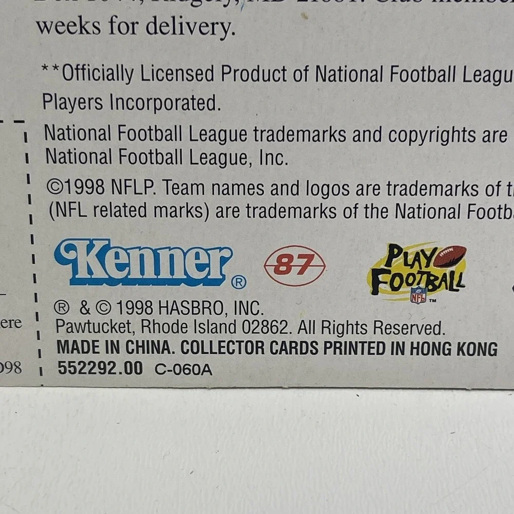 1998 NFL Starting Lineup Classic Doubles John Elway Dan Marino Kenner Figure